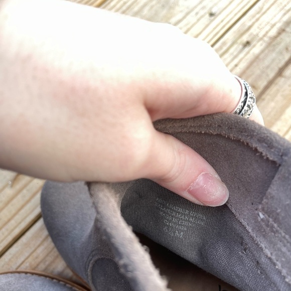 Splendid Lakota Grey Suede Boho Stacked Heel Pull On Ankle Booties - Picture 10 of 11